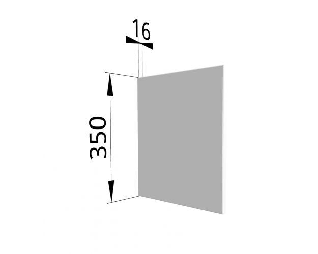 Панель торцевая (для шкафа горизонтального) ПГ Ройс (Белый софт)