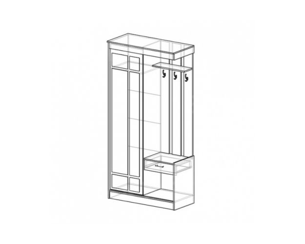 Прихожая Прима ясень шимо светлый / ясень шимо темный