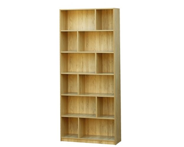 Стеллаж-2 с задней стенкой Дуб Сонома