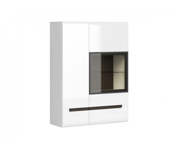 Витрина 2-ств. лев / прав Стокгольм белый / венге / белый глянец Витрина 2-ств. лев / прав Стокгольм белый / венге / белый глянец