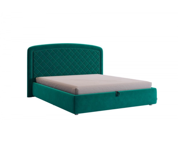 Кровать с основанием Сильва 2 1600 сосна (велюр) Кровать с основанием Сильва 2 1600 сосна (велюр)