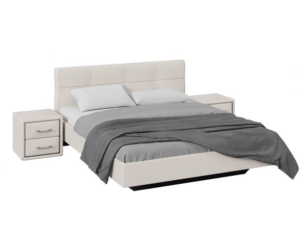 Спальный гарнитур «Элис» Экокожа/Белый/1600 Спальный гарнитур «Элис» Экокожа/Белый/1600
